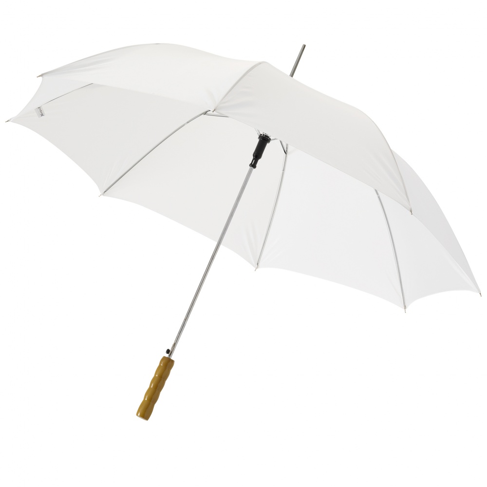 Logo trade promotional merchandise picture of: 23" Lisa automatic umbrella, white