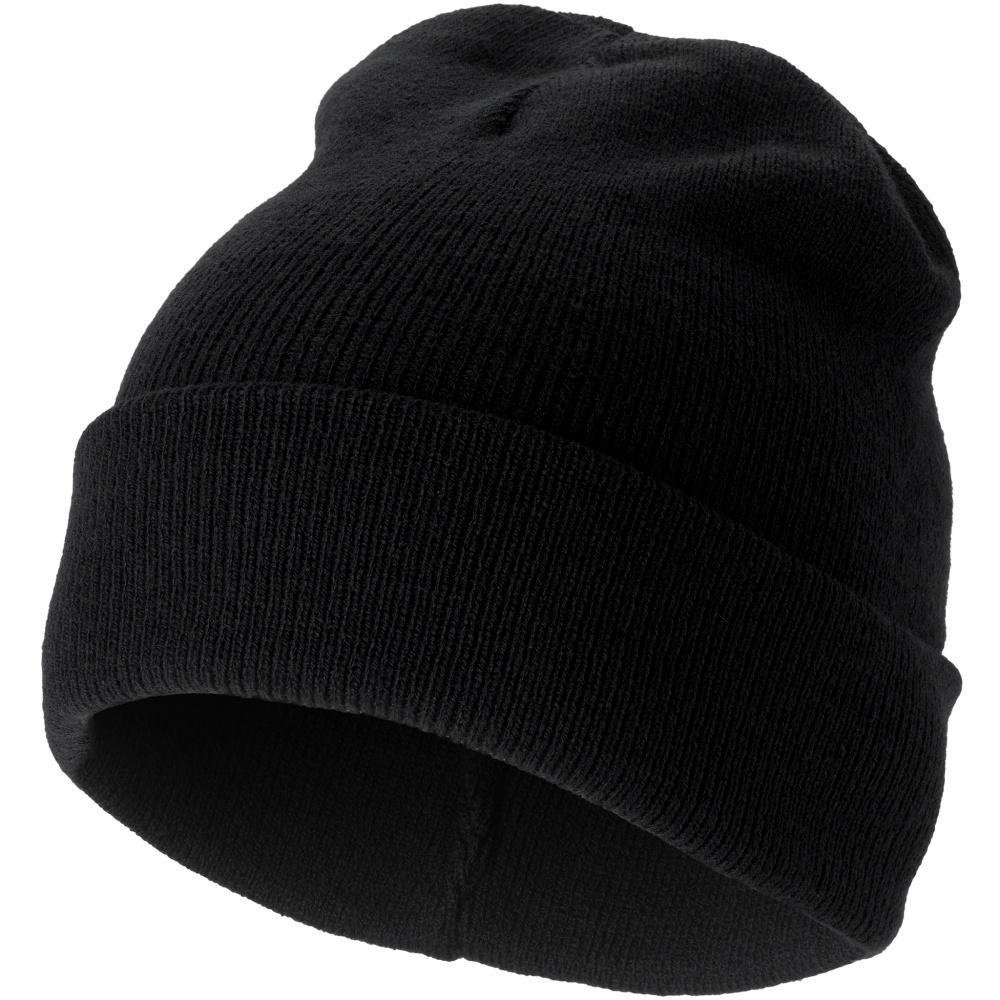 Logo trade corporate gift photo of: Irwin Beanie, black