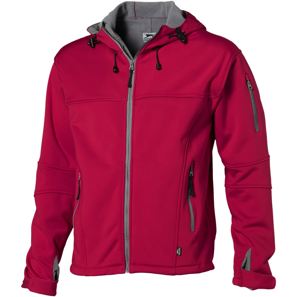 Logo trade promotional merchandise picture of: Match softshell jacket, red