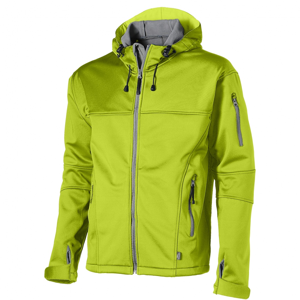 Logo trade promotional products image of: Match softshell jacket, light green