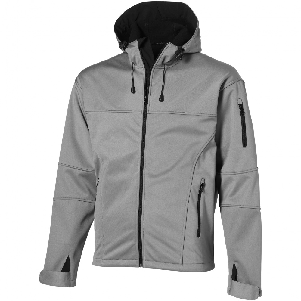 Logo trade business gifts image of: Match softshell jacket, grey