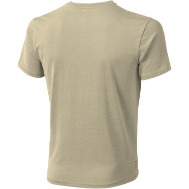 Logo trade business gifts image of: Nanaimo short sleeve T-Shirt, beige