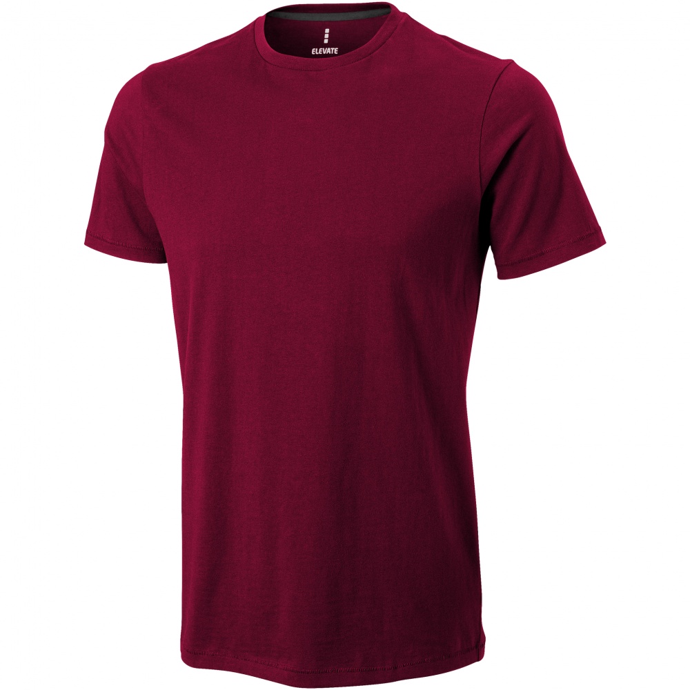 Logo trade promotional products image of: Nanaimo short sleeve T-Shirt, dark red