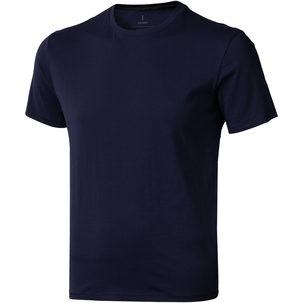 Logotrade promotional gift image of: Nanaimo short sleeve T-Shirt, navy