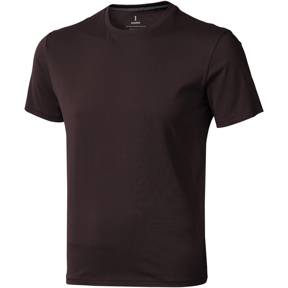 Logo trade promotional gift photo of: Nanaimo short sleeve T-Shirt, dark brown