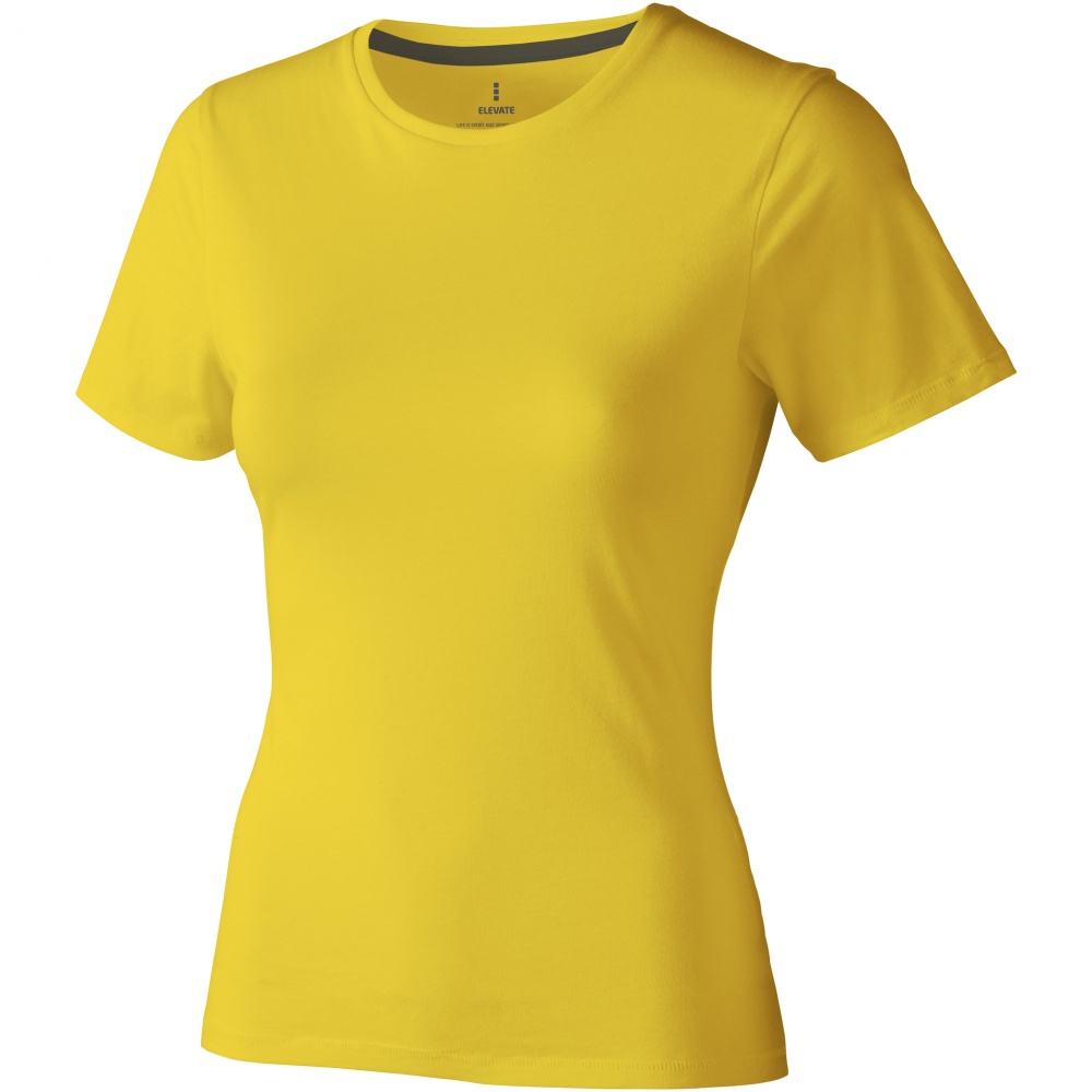 Logotrade promotional merchandise picture of: Nanaimo short sleeve ladies T-shirt, yellow