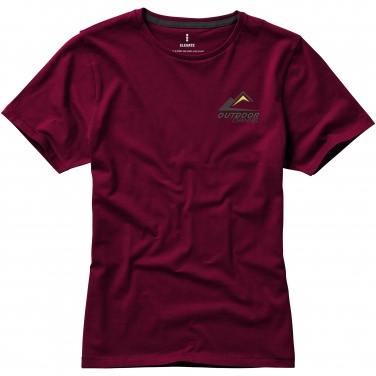 Logotrade promotional merchandise picture of: Nanaimo short sleeve ladies T-shirt, dark red