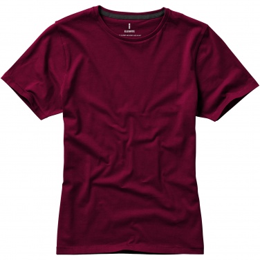 Logo trade promotional items image of: Nanaimo short sleeve ladies T-shirt, dark red