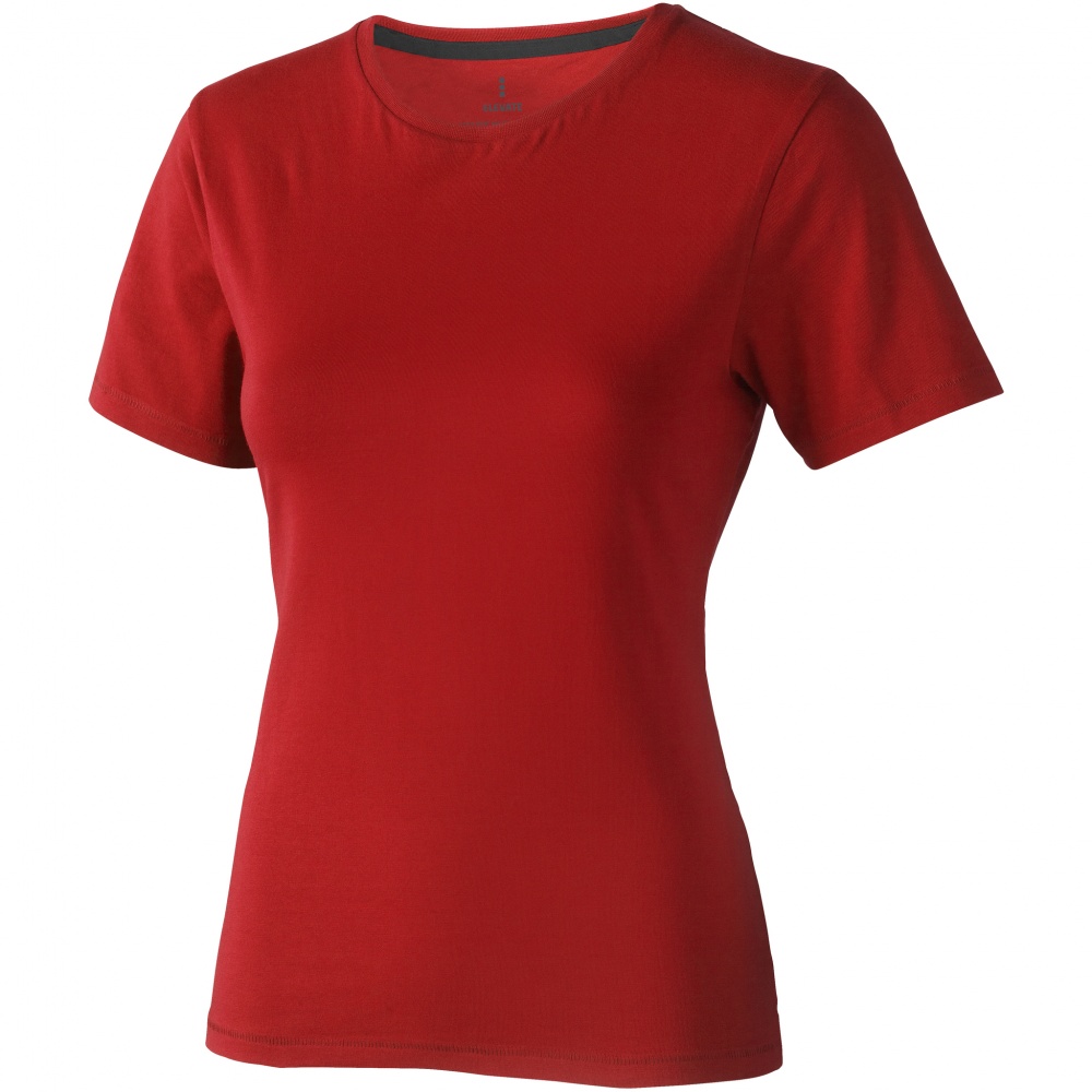 Logotrade promotional merchandise picture of: Nanaimo short sleeve ladies T-shirt, red