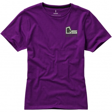 Logo trade business gift photo of: Nanaimo short sleeve ladies T-shirt, purple