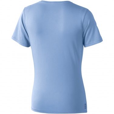 Logo trade business gifts image of: Nanaimo short sleeve ladies T-shirt, light blue