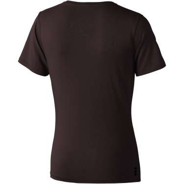 Logotrade advertising products photo of: Nanaimo short sleeve ladies T-shirt, dark brown