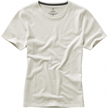 Logotrade promotional merchandise picture of: Nanaimo short sleeve ladies T-shirt, light grey