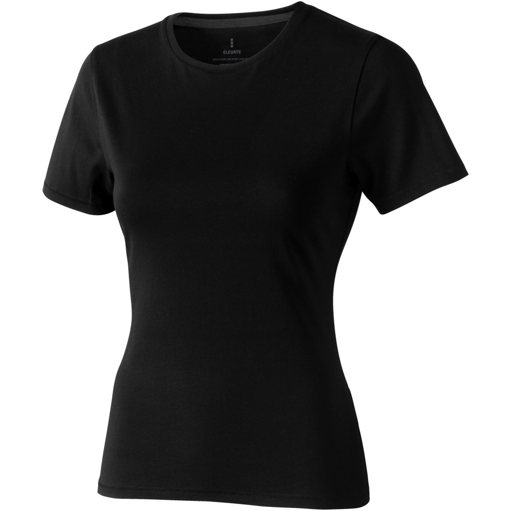 Logotrade business gift image of: Nanaimo short sleeve ladies T-shirt, black