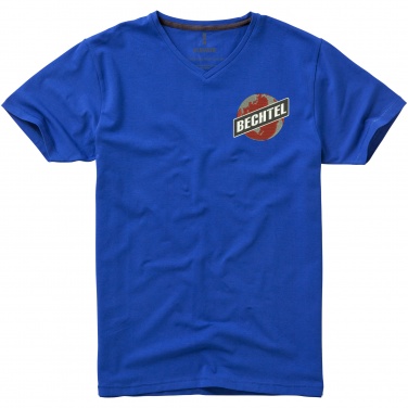 Logo trade business gifts image of: Kawartha short sleeve T-shirt, blue