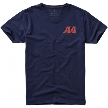 Logo trade corporate gift photo of: Kawartha short sleeve T-shirt, navy