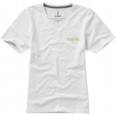 Logo trade corporate gift photo of: Kawartha short sleeve ladies T-shirt, white