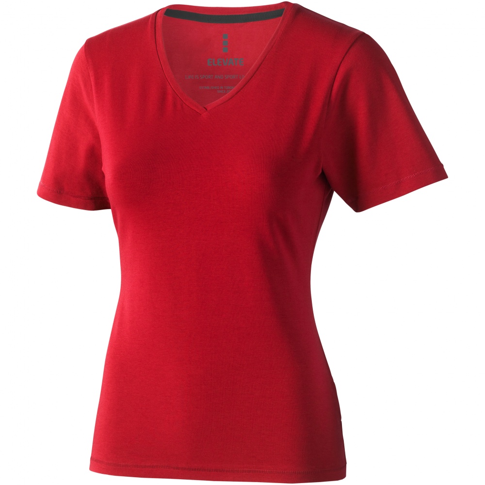 Logo trade advertising product photo of: Kawartha short sleeve ladies T-shirt, red