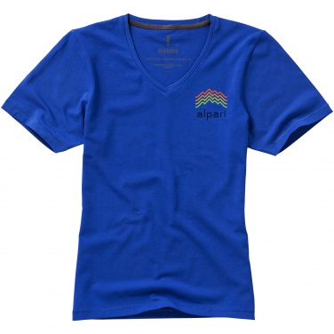 Logo trade promotional gift photo of: Kawartha short sleeve ladies T-shirt, blue