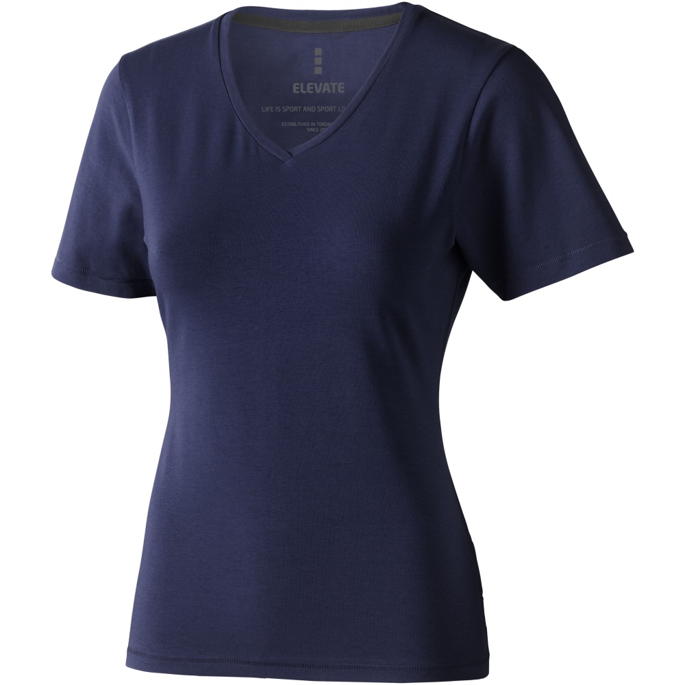 Logotrade advertising product image of: Kawartha short sleeve ladies T-shirt, navy