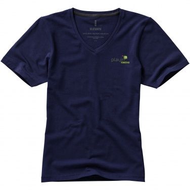 Logo trade promotional items image of: Kawartha short sleeve ladies T-shirt, navy