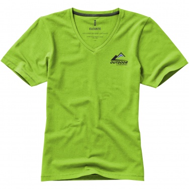 Logotrade promotional merchandise picture of: Kawartha short sleeve ladies T-shirt, light green