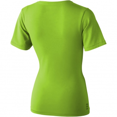 Logo trade promotional giveaways image of: Kawartha short sleeve ladies T-shirt, light green