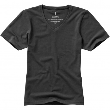 Logotrade promotional merchandise image of: Kawartha short sleeve ladies T-shirt, dark grey