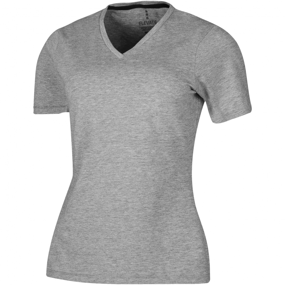 Logotrade promotional item image of: Kawartha short sleeve ladies T-shirt, grey