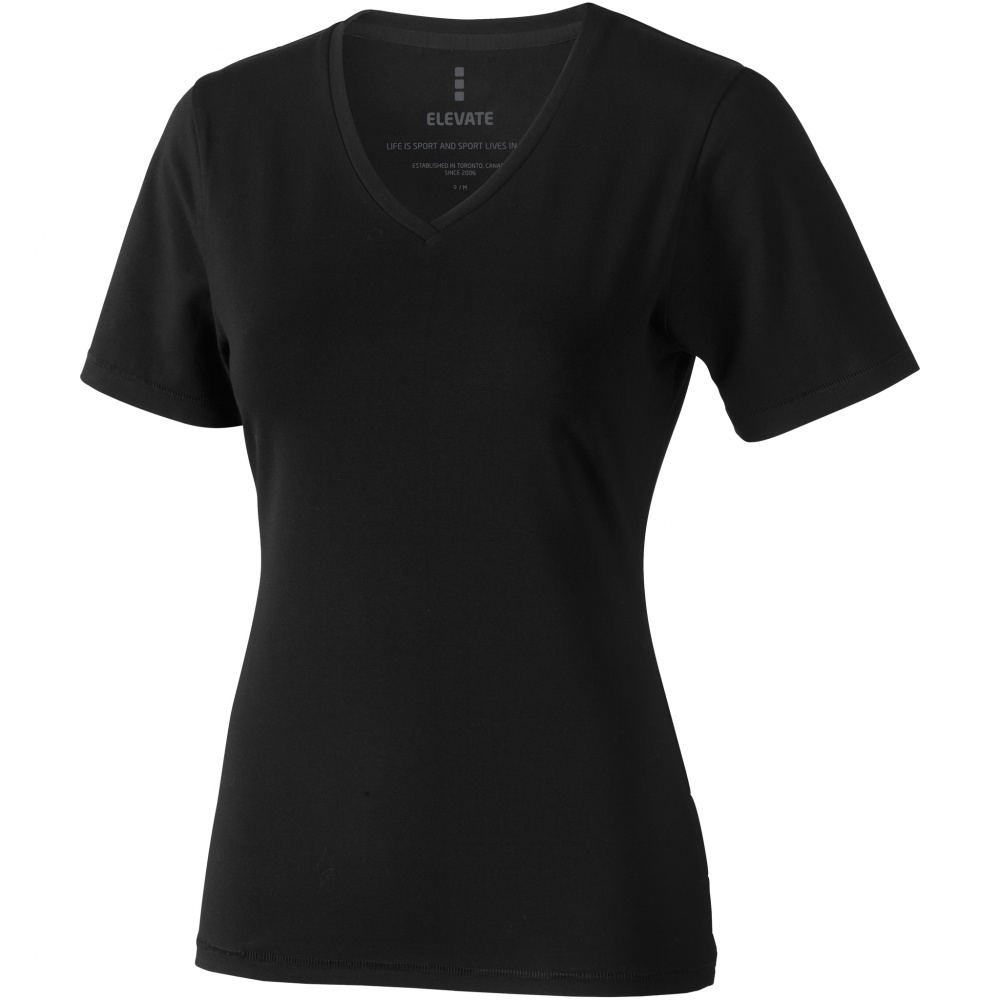 Logotrade promotional product image of: Kawartha short sleeve ladies T-shirt, black