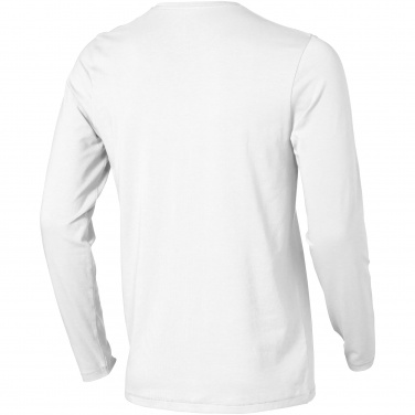 Logo trade promotional merchandise photo of: Ponoka long sleeve T-shirt, white