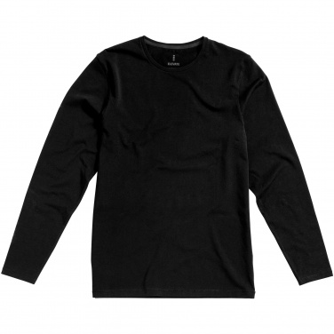 Logo trade promotional items picture of: Ponoka long sleeve T-shirt, black