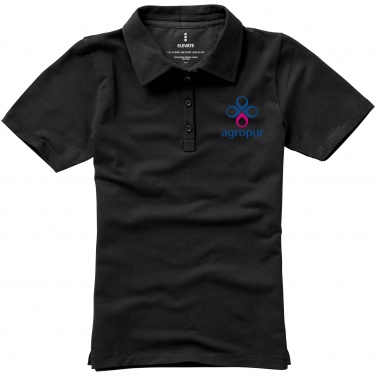 Logo trade promotional giveaways picture of: Markham short sleeve ladies polo