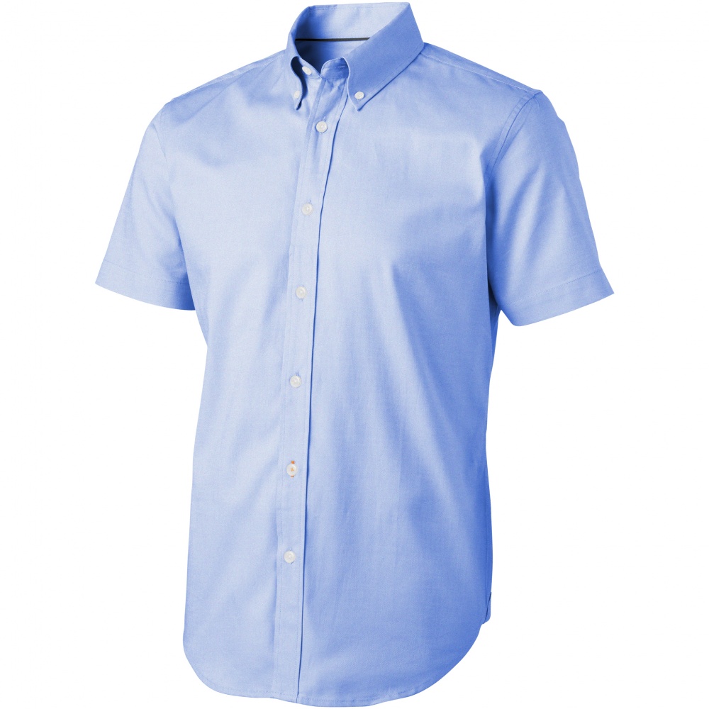 Logotrade business gift image of: Manitoba short sleeve shirt, light blue