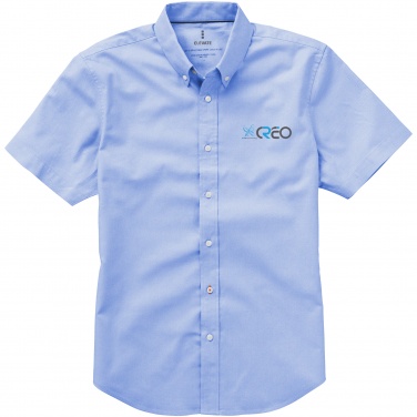 Logo trade promotional items picture of: Manitoba short sleeve shirt, light blue