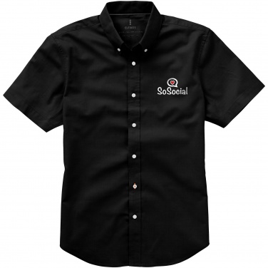 Logotrade advertising products photo of: Manitoba short sleeve shirt, black