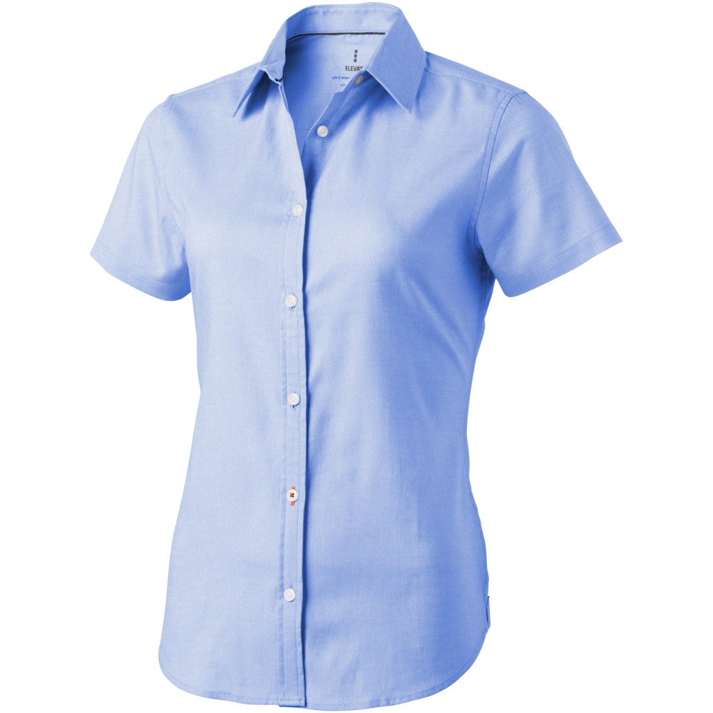 Logotrade business gifts photo of: Manitoba short sleeve ladies shirt, light blue