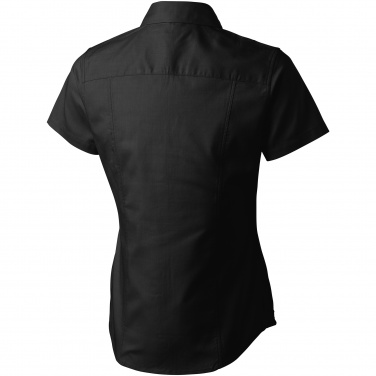 Logo trade promotional product photo of: Manitoba short sleeve ladies shirt, black