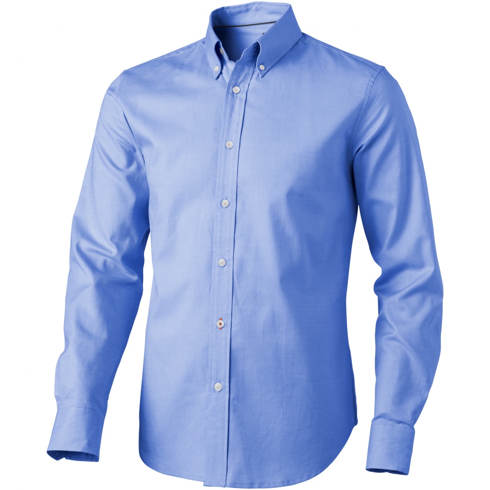 Logo trade promotional merchandise photo of: Vaillant long sleeve shirt, light blue