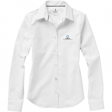 Logo trade promotional item photo of: Vaillant long sleeve ladies shirt, white