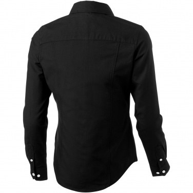 Logo trade promotional merchandise picture of: Vaillant long sleeve ladies shirt, black