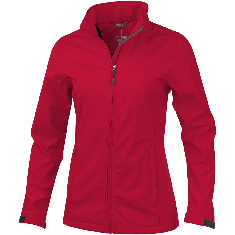 Logotrade promotional giveaways photo of: Maxson softshell ladies jacket, red