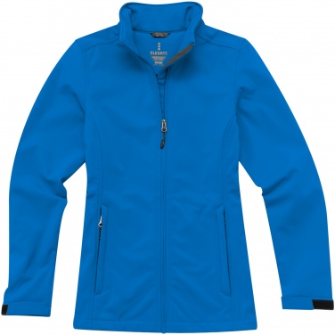 Logo trade promotional giveaways picture of: Maxson softshell ladies jacket, lightblue