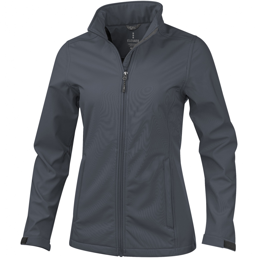 Logo trade promotional gift photo of: Maxson softshell ladies jacket, grey