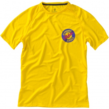 Logo trade promotional gifts picture of: Niagara short sleeve T-shirt, yellow