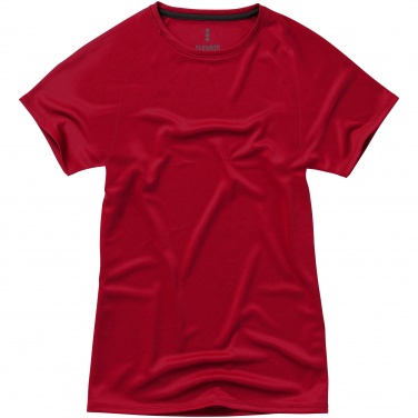 Logo trade promotional items image of: Niagara short sleeve ladies T-shirt, red