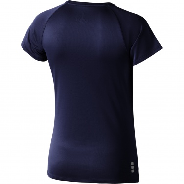 Logo trade advertising products picture of: Niagara short sleeve ladies T-shirt, navy