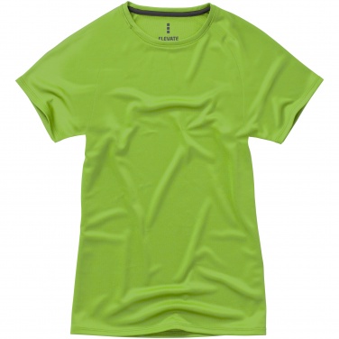 Logo trade promotional giveaways image of: Niagara short sleeve ladies T-shirt, light green