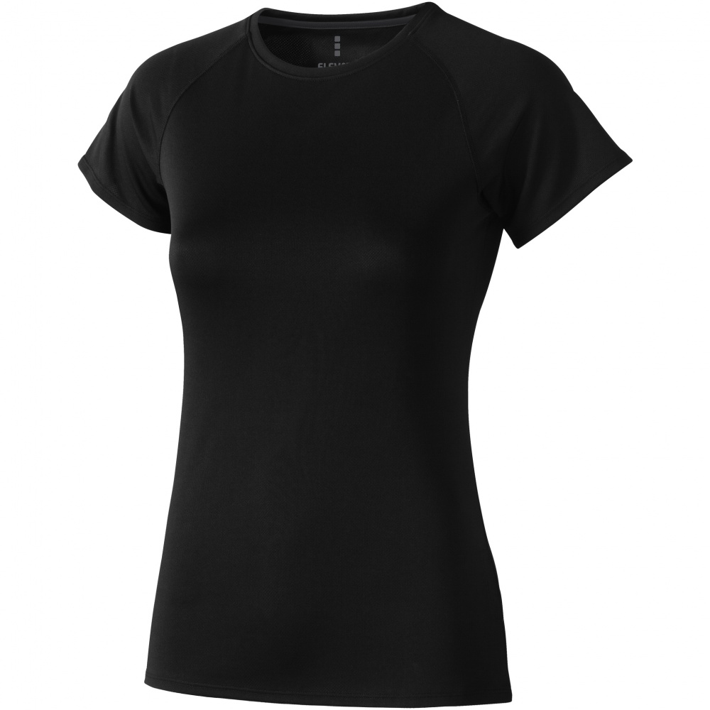 Logo trade promotional items picture of: Niagara short sleeve ladies T-shirt, black