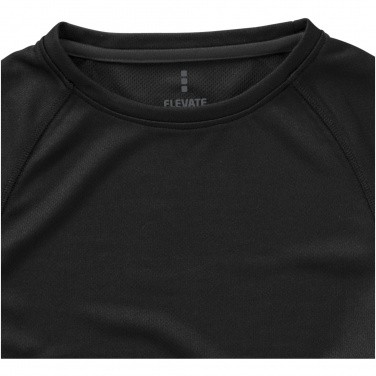 Logo trade promotional products image of: Niagara short sleeve ladies T-shirt, black